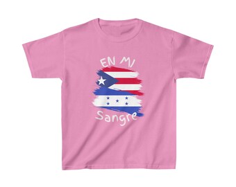 Honduras and Puerto Rico Kid's Tee I Camiseta para Niños Honduras y  Puerto Rico