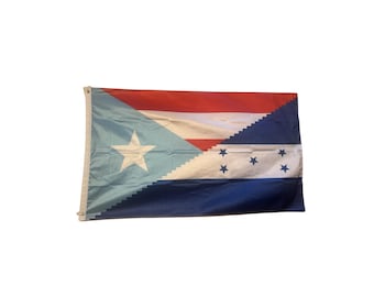 Honduras and light blue Puerto Rico Flag - Bandera de Honduras y azul celeste Puerto Rico