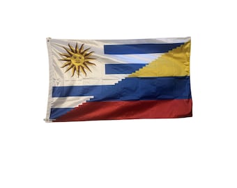 Uruguay and Colombia Flag - Bandera de Colombia y Uruguay