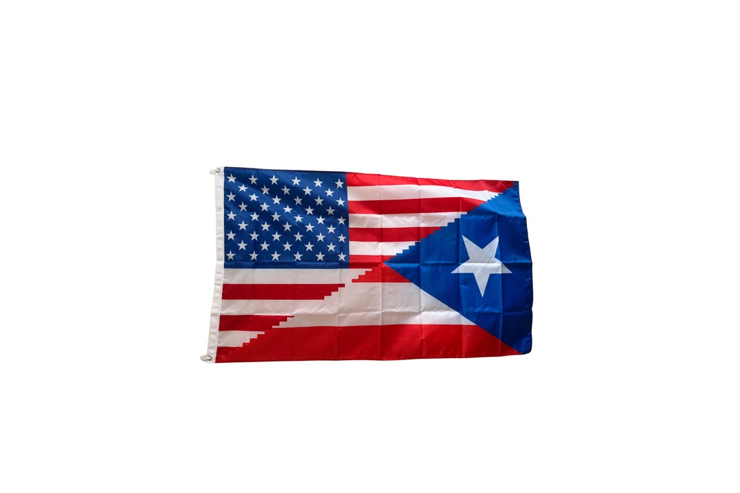 Puerto Rico and United State Flag - Bandera De Puerto Rico Y Estados ...