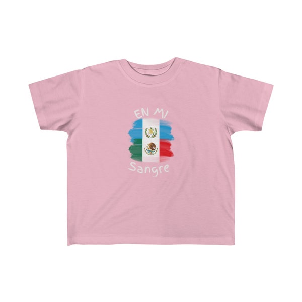 Guatemala y Mexico Toddler Tee I Camiseta para Toddler Guatemala y México I Cultura Guatemalteco y Mexicanos I En Mi Sangre