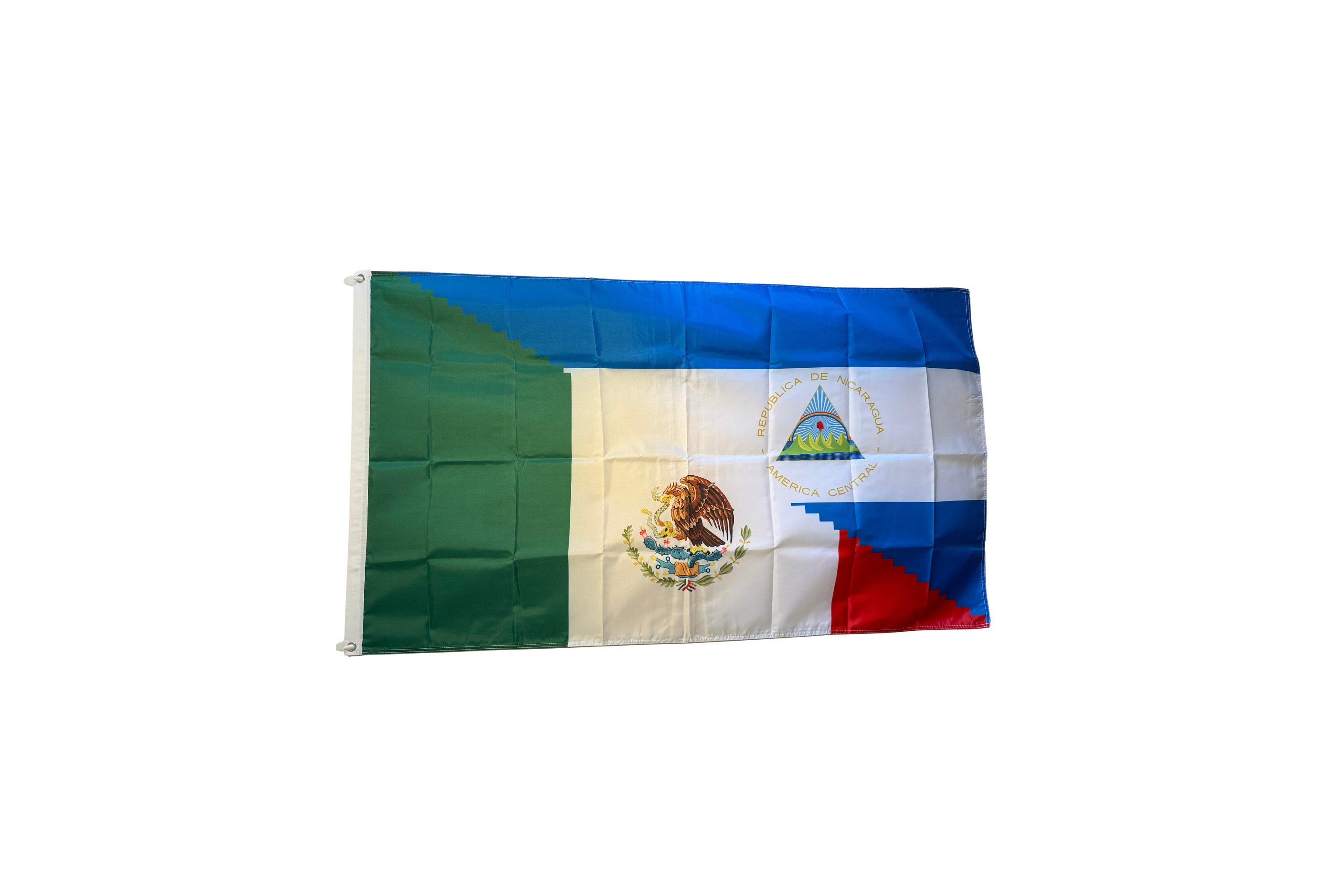 Nicaragua and Mexico Flag - Bandera de Nicaragua y México