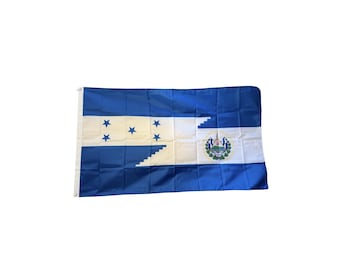 El Salvador and Honduras Flag - Bandera de El Salvador y Honduras