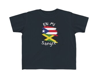 T-shirt per bambini di Porto Rico e Giamaica I Camiseta manga corta per bambini Giamaica e Porto Rico