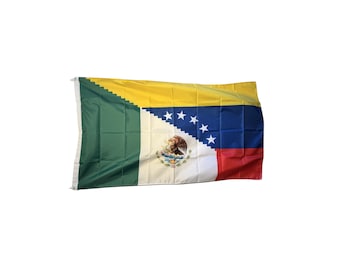 Flaga Meksyku i Wenezueli - Bandera de México i Wenezuela