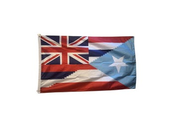 Hawaiian and  light blue Puerto Rican Flag - Bandera de Hawái y azul celeste Puerto Rico