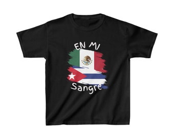 Cuba and Mexico Kids Tee I Camiseta para Niños Cuba y México