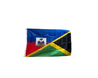 Jamaica and Haití Flag - Bandera de Jamaica y Haití