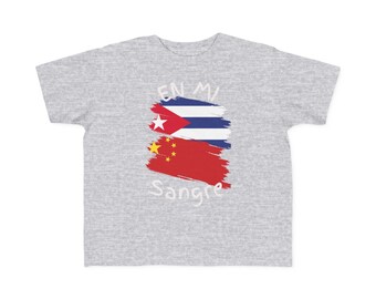 Kina och Kuba Toddler's Tee I Camiseta manga corta para Toddler China y Cuba