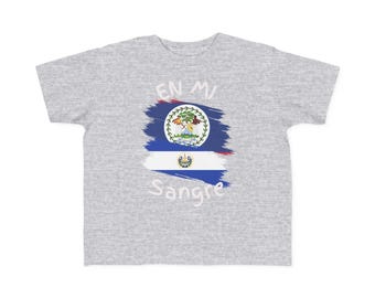 Belize and El Salvador  Toddler Tee I Camiseta para Toddler Belize y El Salvador