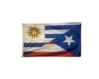 Uruguay and Puerto Rico Flag - Bandera de Puerto Rico y Uruguay