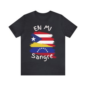 Puerto Rico & Venezuela Unisex Short Sleeve Tee I Camisa Unisexo manga corta Puerto Rico y Venezuela I Cultura Venezolana y Puertorriqueña