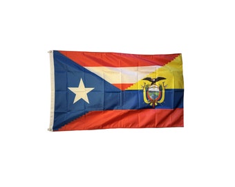 Ecuador and Puerto Rico Flag - Bandera de Ecuador y Puerto Rico