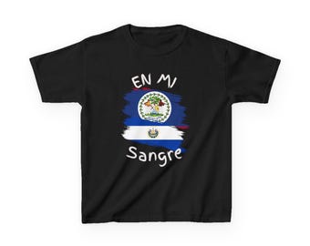 Belize and El Salvador  Kids Tee I Camiseta para Niños Belize y El Salvador