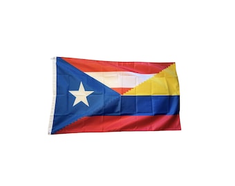 Colombia and Puerto Rico Flag - Bandera de Colombia y Puerto Rico