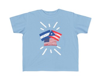 Puerto Rico, Honduras & United States Toddler Tee I Camiseta para Toddler Puerto Rico, Honduras y Estados Unidos