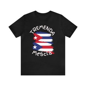 Tremenda Mescla Puerto Rico and more, Unisex Tee, Customize Multicultural Short Sleeve Tee, Camiseta personalizada Unisexo manga corta