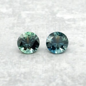 Montana Natural Round pair Sapphires!