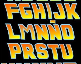Typography, font, Back to the Future
