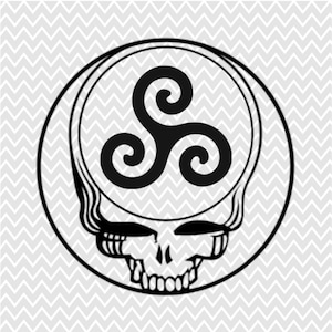 Spiral Triskel Grateful Dead Stealie Cutting Files - Cutting Files - Collectable [only 100 files will be sold]