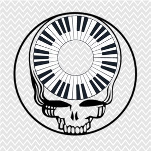 Piano Circle Keyboard Pattern Grateful Dead Stealie Cutting Files - Collectable [only 100 files will be sold]