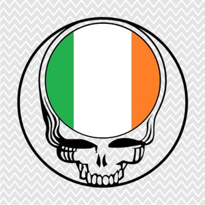 Irish Flag Grateful Dead Stealie Available in Multiple Formats - Collectable [only 100 files will be sold]