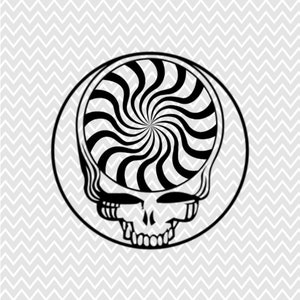 Spiral Design Circles Swirls Grateful Dead Stealie Cutting Files Available in Multiple Formats - Collectable [only 100 files will be sold]