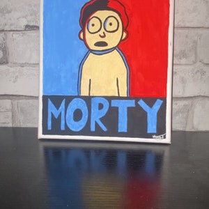 3 Rick and Morty paintings. Hand painted.
