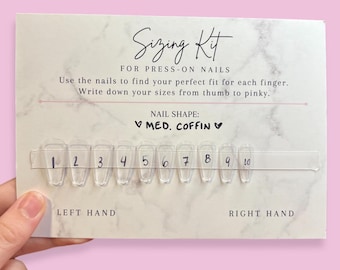 Sizing Chart for Press on Nails