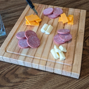 Oak Segmented Cutting Board with Juice Groove