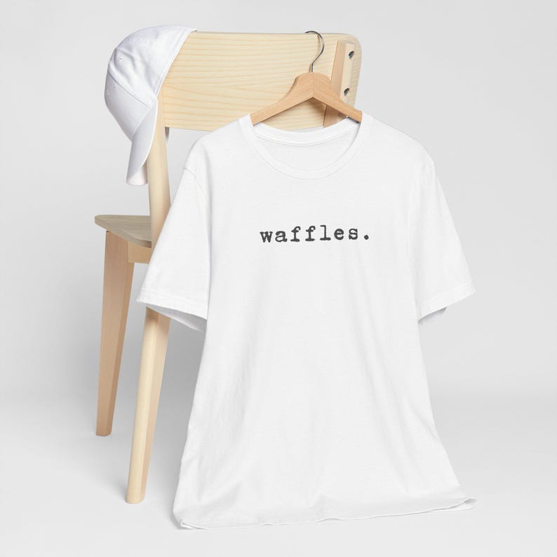 Waffles Tee: Bella+Canvas Unisex Short Sleeve T-Shirt image 4