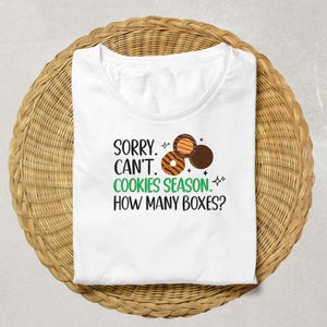 Cookie Dealer Scout for Girls Przepraszamy, nie mogę Cookie Season Kids PNG Digital Download