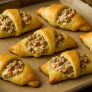 Best Rotel Sausage & Cream Cheese Croissants Recipe | Easy Party Appetizer | Instant PDF Download And Printable Recipe