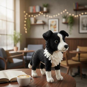 Amigurumi Dog Crochet Pattern Border Collie Plush Toy | Beginner Friendly PDF | Digital Download