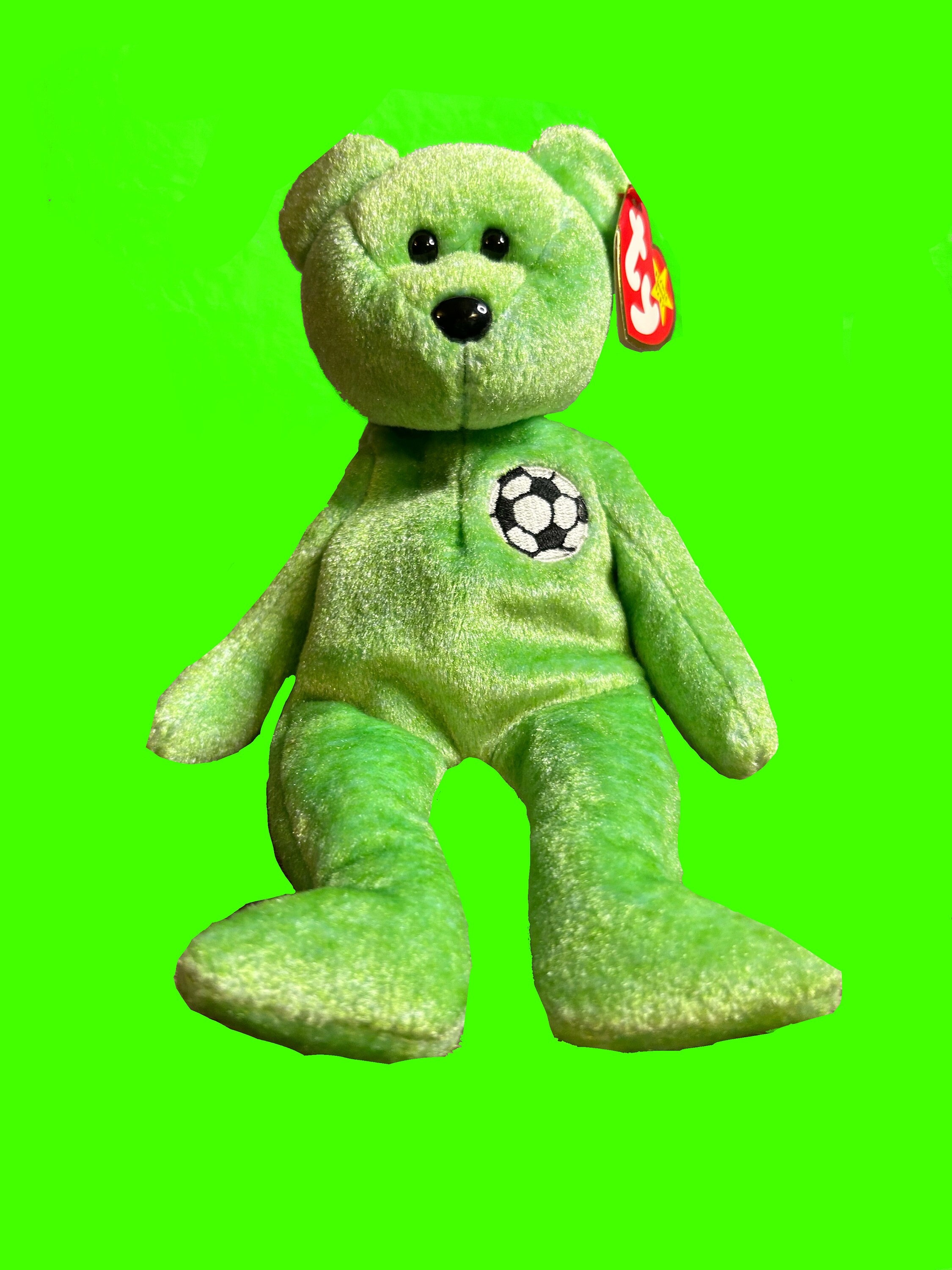 Ty Beanie Baby Kicks the Soccer Bear Mint Condition Rare Etsy