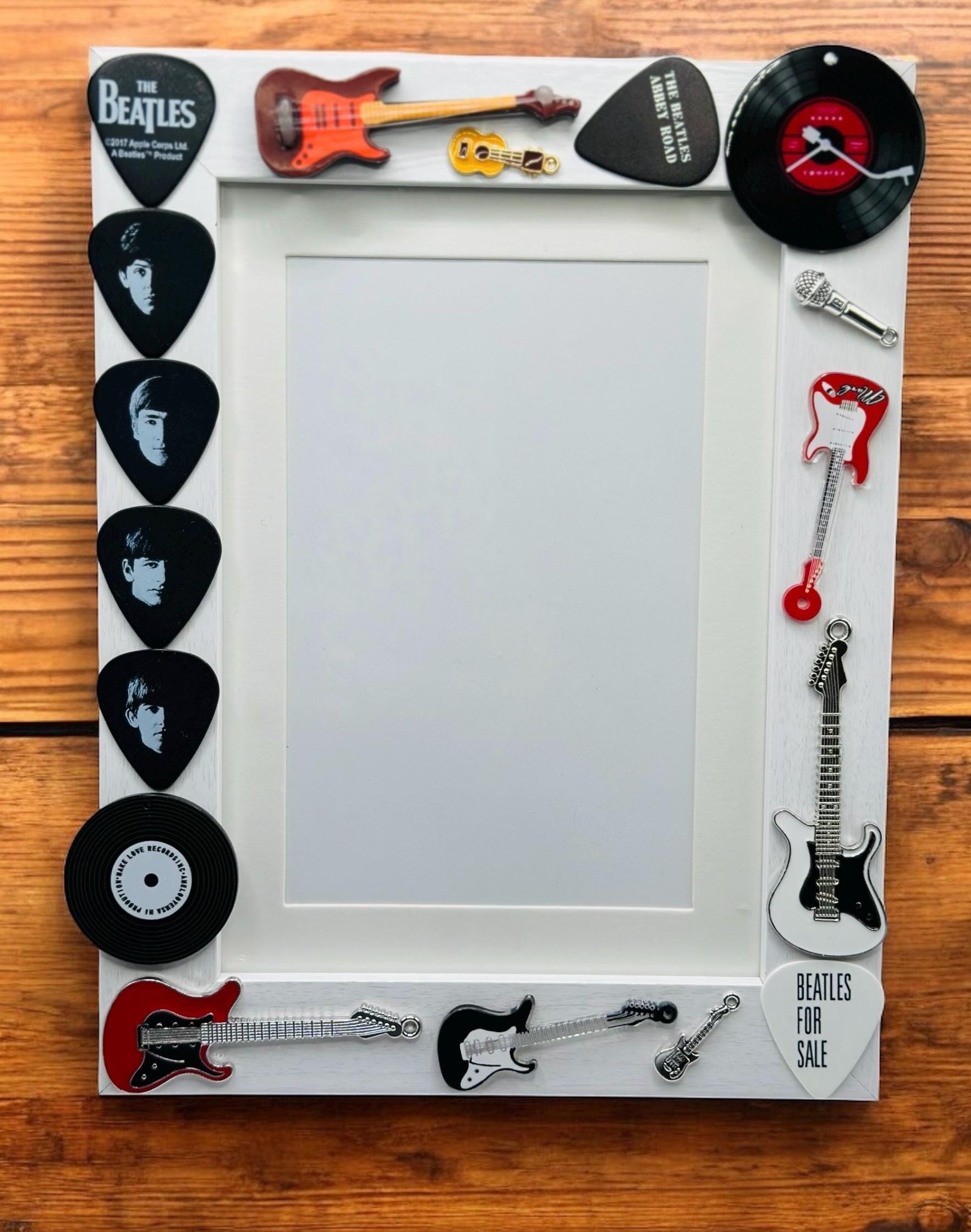 Handmade Beatles Picture Frame: 5x7 Wood Frame, Music Decor - Etsy