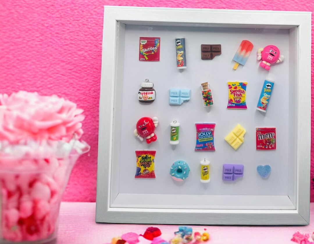Miniature Candy/snack,chocolate and Crisps Filled Shadow Box Frame 8.5 ...