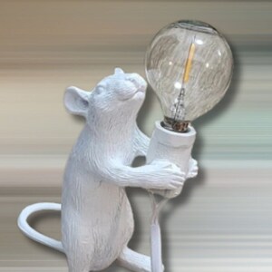 Mouse Table Lamp, Night Lamp, Desk Lamp, Night Ligth, Desk LED Lamp, Table Lamp, Study Lamp For Kids, Home Decor, Rat Table Lamp