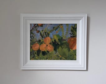 Apricots tree - original oil painting
