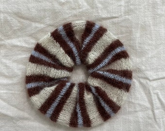 Coletero de mohair a rayas