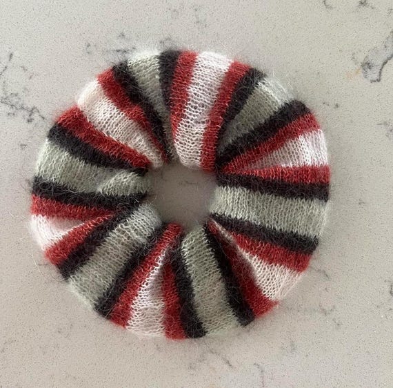 KNITTING PATTERN - silk mohair scrunchie