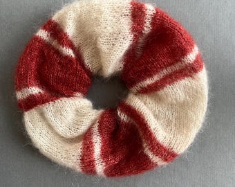 Coletero de mohair a rayas
