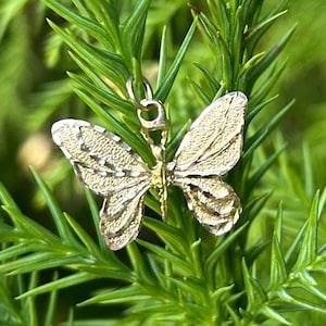 14k Butterfly Motif Charm, Vintage Circa 1980s