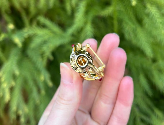 Kenneth Jay Lane Hot Air Balloon Brooch Pin, sign… - image 4