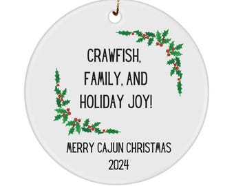 Cajun christmas 2024 ornament