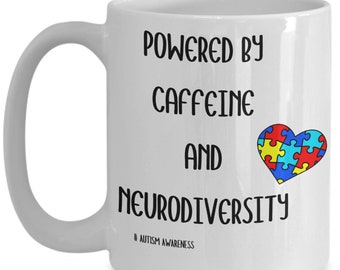 Autism novelty mug coffee mug neurodiversity autism awarenessinclusion spec