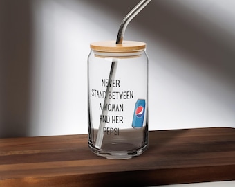 Vaso divertido para amantes de Pepsi: regalo para mujeres amantes de los refrescos