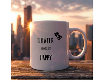 Tasse de nouveauté de théâtre tasse de café acteur cadeau de théâtre d&#39;acteur tasse de théâtre d&#39;acteur