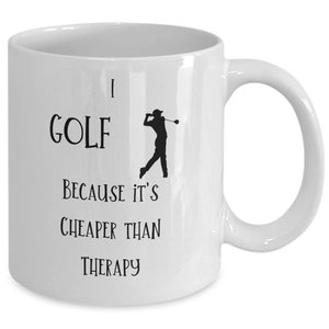 Taza de regalo de novedad de golf