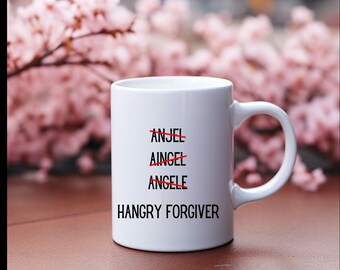 Taza divertida de regalo de San Valentín con forma de ángel